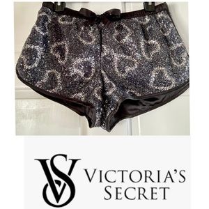 Victoria’s Secret | Black Sequin Lounge Shorts